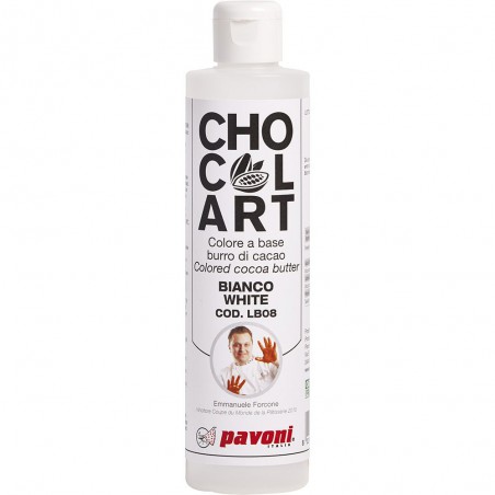 ChoColArt colore alimentare liposolubile in polvere bianco - Pavoni