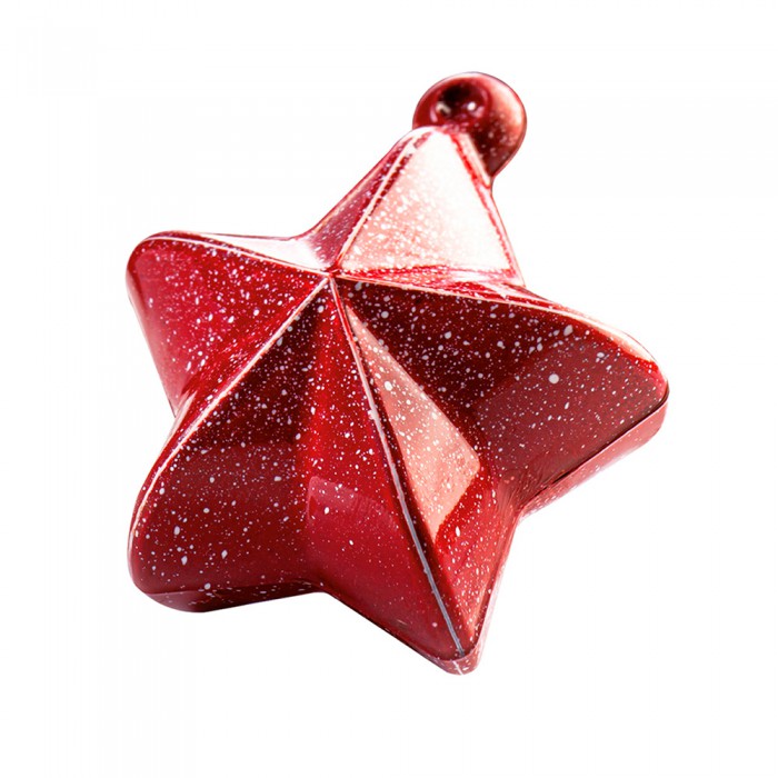 Stampo per pallina di Natale a forma di stella di cioccolato
