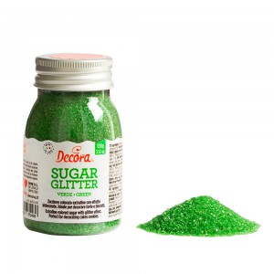 Zucchero glitterato verde