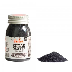 Zucchero glitterato nero