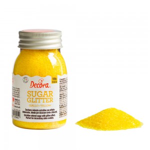 Zucchero glitterato giallo