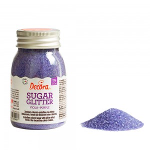 Zucchero glitterato viola